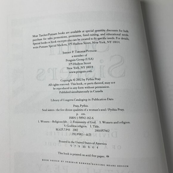 Soul Sisters: The Five Sacred Qualities of a Woman's Soul by Pythia Peay - Picture 4 of 5